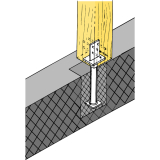SIMPSON Sttzenfuss PIS MaxiG-B feuerverzinkt mit Zulassung