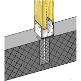 SIMPSON Sttzenfuss PPD 90/90G feuerverzinkt mit Zulassung