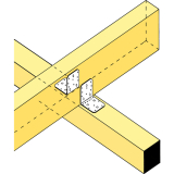 SIMPSON Winkelverbinder ABR 70-B mit Rippe feuerverzinkt mit Zulassung