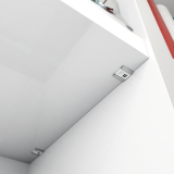 Steckbodentrger Unico, Bohr  5 mm,Zinkdruckguss vernickelt/KS