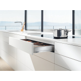 BLUM LEGRABOX pure SET H N, TIP-ON, 40kg, NL 450, INOX