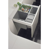 BLUM Rckwand Set fr Mllauszug hngend eins2fnf, KB 450 mm, Stahl grau