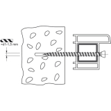 Rahmenanker 7.5x 62 Senkkopf 11 Torx30 verzinkt fr dbellose Verschraubung