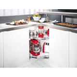 3/4 ARENA STYLE Tablar REVO 90,  710 mm, Korpusma 800 x 800 mm, Holz/Stahl