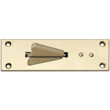 Paderschnapper, Platte 40 x 115 mm, Messing poliert