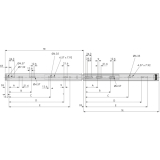 ACCURIDE 2601 Kugelkfigfhrung - Vollauszug, Lnge 250 mm, Stahl chromatiert
