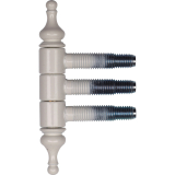 Einbohr Zierband 3-TLG 13 wei RAL9010