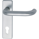 GRUNDMANN Wechselgarnitur GEOS 1754/D52K FH m. Kurzschild PZ72, silber elox