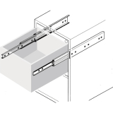 ACCURIDE DS5321 Kugelkfigfhrung - berauszug, L 400 mm, Edelstahl