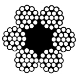 Drahtseil DIN 3055 10 mm 6x19 Litzen + 1 FE verzinkt