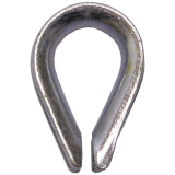 Drahtseilkausche hnl. DIN6899 Seil  10 mm - Stahl verzinkt-blau