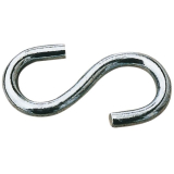 S-Haken 2,3x25 mm Stahl verzinkt