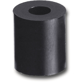 Abstandhalter,  20 mm, Bohr  10 mm, Lnge 20 mm, Hart-PVC schwarz