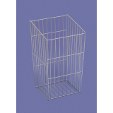 VAUTH-SAGEL Allzweckk�rbe, abgeschr�gt 450x380-430x290 mm, Stahldraht RAL 9006