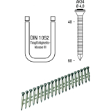 Ankerngel AK34 Lnge 60 mm galvanisch verzinkt Kunststoffgebunden 34 Grad