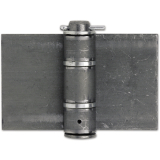 Anschweiband schwer, 160 x 120 x 5 mm, Stahl blank