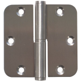 Aufschraubband B 1834 rechts, 80,3 x 82 x 2,5 mm, Edelstahl