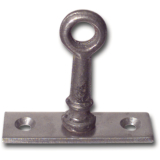 Aufspreizstangenkloben mit gerader Platte, Stahl blank