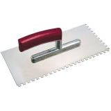 KAUFMANN Auftrag Glttkelle 280 x 130 mm rostfrei zweiseitig gezahnt 8 x 8 mm