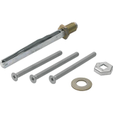 HOPPE Befestigungsset f�r Profilt�r Knopf/Dr�cker, 82 - 87 mm