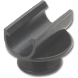 Befestigungsteil Prisma, Kunstatoff schwarz