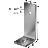 SIMPSON Winkelverbinder ABL 75x75x8x50 14.0 feuerverzinkt ( ABL7514G-B )