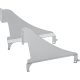 HETTICH SYSTEMA TOP 2000 Blendenst�tzen, Stahl Alu-Finish