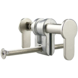 Universalblindzylinder UBZ, Verstellbereich von 25 - 154 mm, Messing vernickelt