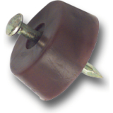 Bodentrger FLAT zum Einschlagen,  15 mm, Kunststoff wei