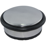 SECOTEC Bodent�rpuffer - freistehend rund 95, 1,3kg, H 45 mm Edelstahl poliert