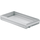 HETTICH SYSTEMA TOP 2000 Breitwandschubladen, KB 600 mm, Stahl Alu-Finish