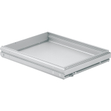 HETTICH SYSTEMA TOP 2000 Breitwandschubladen, KB 600 mm, Alu-Finish