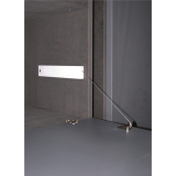 Bremsklappenhalter Winch 20 mit Stahlseil RE, KH 200-480, Aluminium/KS grau