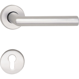 SCH-LINE Wechselgarnitur SCH L-Form m. Rosetten PZ, Aluminium silber eloxiert