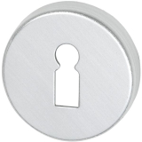 SCH-LINE Schlsselrosette BBU-/L-Form,  50 mm, Hhe 7 mm, silber eloxiert