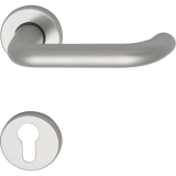 SCH-LINE Wechselgarnitur SCH U-Form m. Rosetten PZ, silber eloxiert