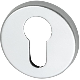 SCH-LINE Schlsselrosette BBU-/L-Form,  50 mm, Hhe 7 mm, silber eloxiert