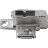 BLUM CLIP Kreuzmontageplatte, Spax-Schrauben, HV: 2-teilig, Distanz 9 mm