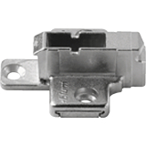 BLUM CLIP Kreuzmontageplatte, Zink, Systemschraube, HV: 2-teilig, Distanz 9 mm