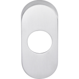 DORMA Dr�ckerrosette PREMIUM 6620 -oval o. Hochhaltefeder, 20, 0 mm, Edst. matt