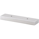 Dekorfu Breite 40 mm, Lnge 100 mm, Edelstahl/Kanten gebrstet