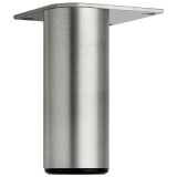 Dekorfu Fu fix,  40 mm, Lnge 160 mm, Aluminium gebrstet