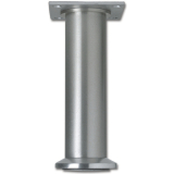 Dekorfu Fu  40 mm, Lnge 120 mm, Futeller, Aluminium gebrstet