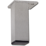 Dekorfu 40x40 mm, Lnge 190 mm, fix, Aluminium gebrstet