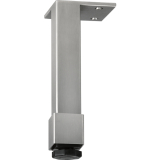 Dekorfu 25x25 mm, Lnge 160 mm, Edelstahl gebrstet