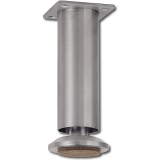 Dekorfu Fu  35 mm, Lnge 120 mm, Edelstahl gebrstet