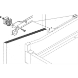 BLUM Distanzteile Innenschubkasten-Teilauszug 8 ohne D�bel, KS cremewei�