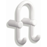 Doppelhaken HEWI 801.90.040 Breite 90 mm, Hhe 165 mm, Polyamid rubinrot