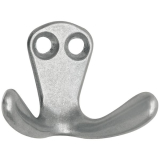 Doppelhakerl Hapi Breite 44 mm, H�he 33 mm, Aluminium poliert