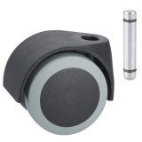 Parkettrolle 50 mm Kunststoff-schwarz